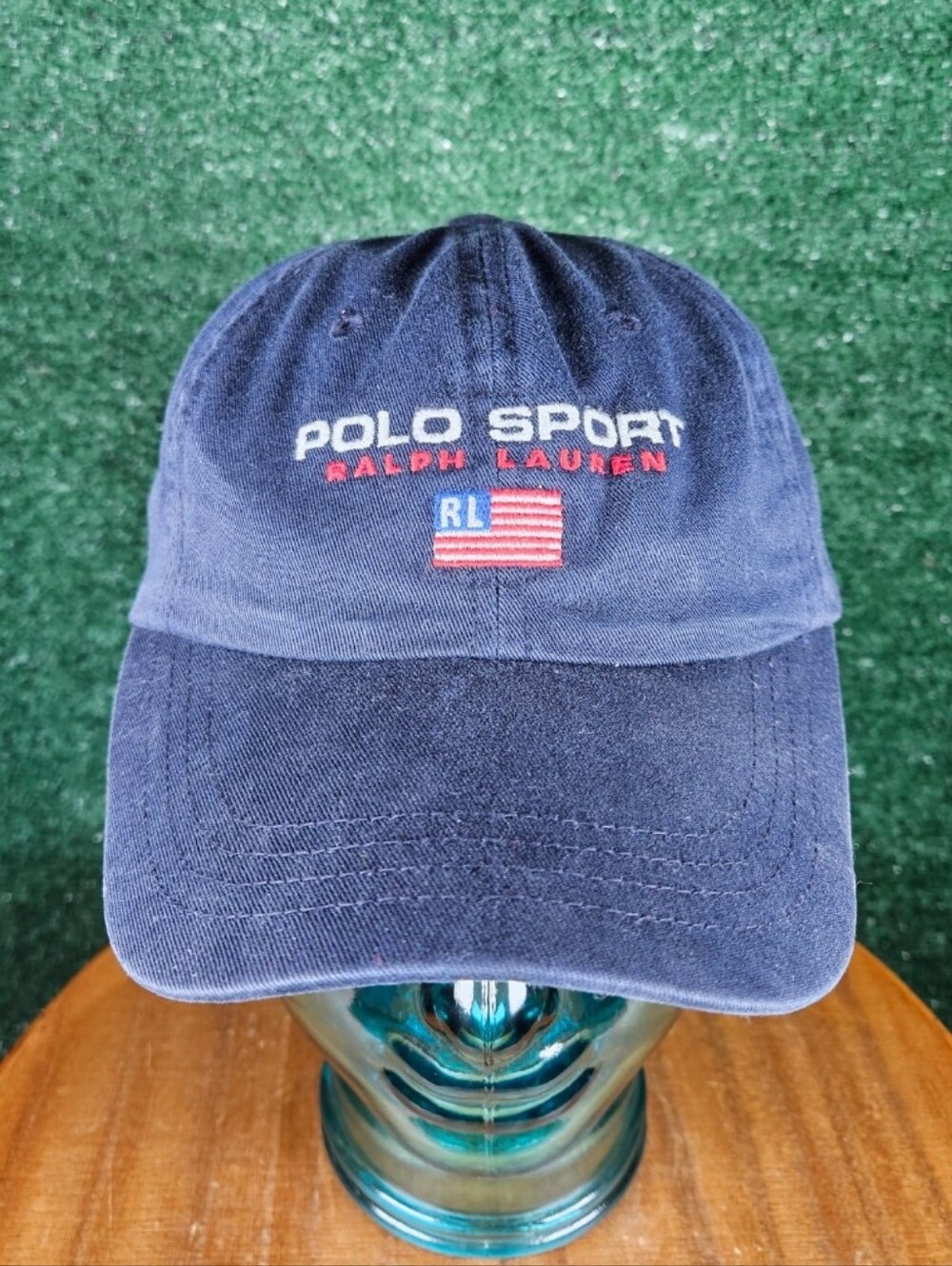 Vintage Polo Sport Ralph Lauren Adjustable Hat / Size - OSFM / Color - Navy Blue
